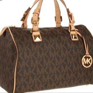 Michael Korda Brown Speedy Purse